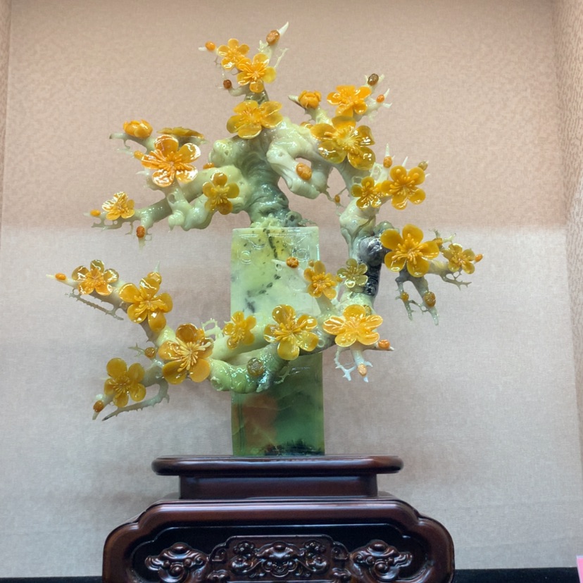 【闪购商品】未镶嵌蛇纹石玉摆件覆膜