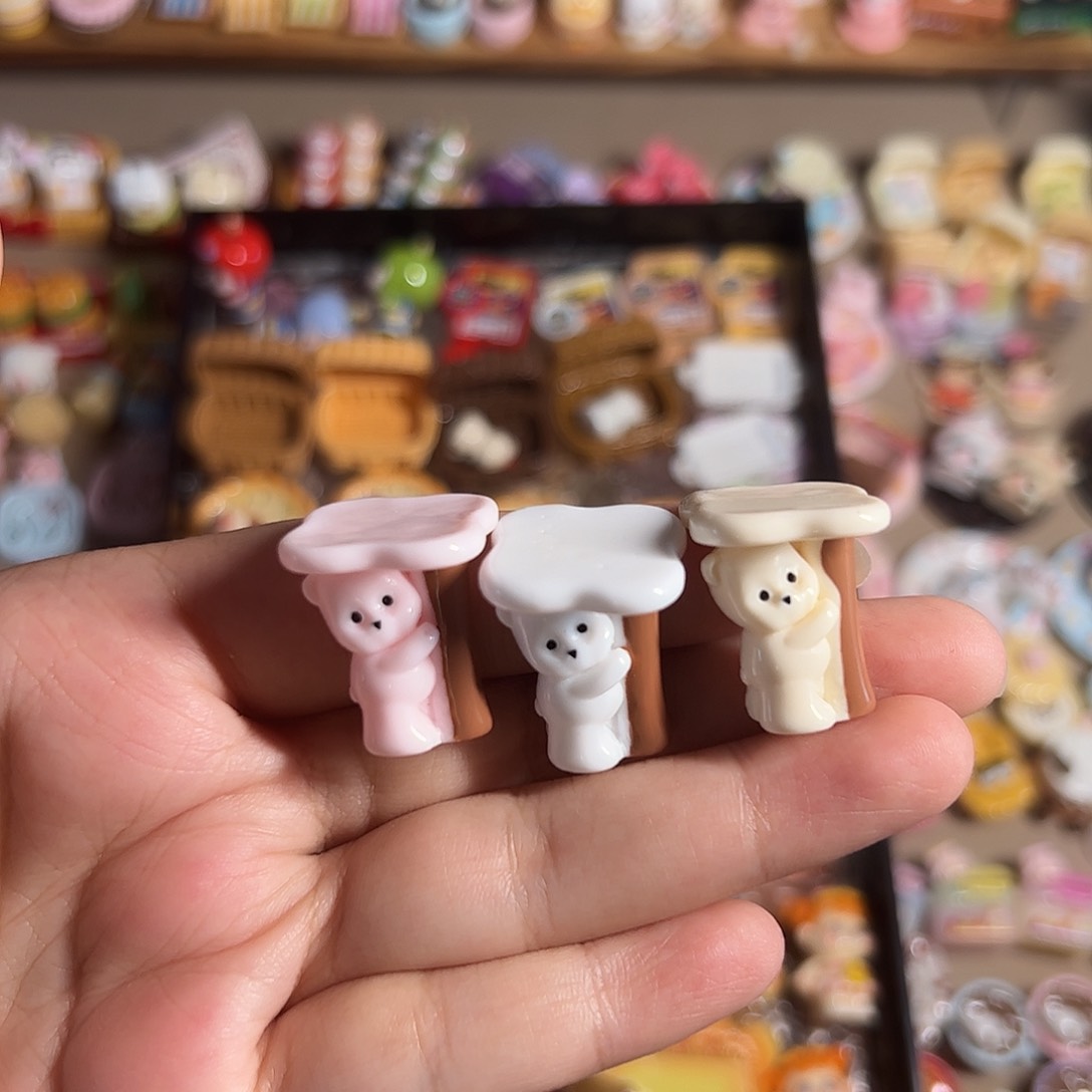 树脂小熊桌子3个