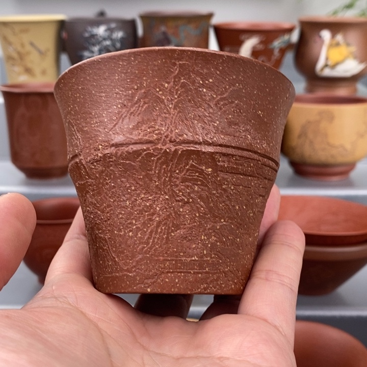 紫砂茶杯宜兴紫砂主人杯