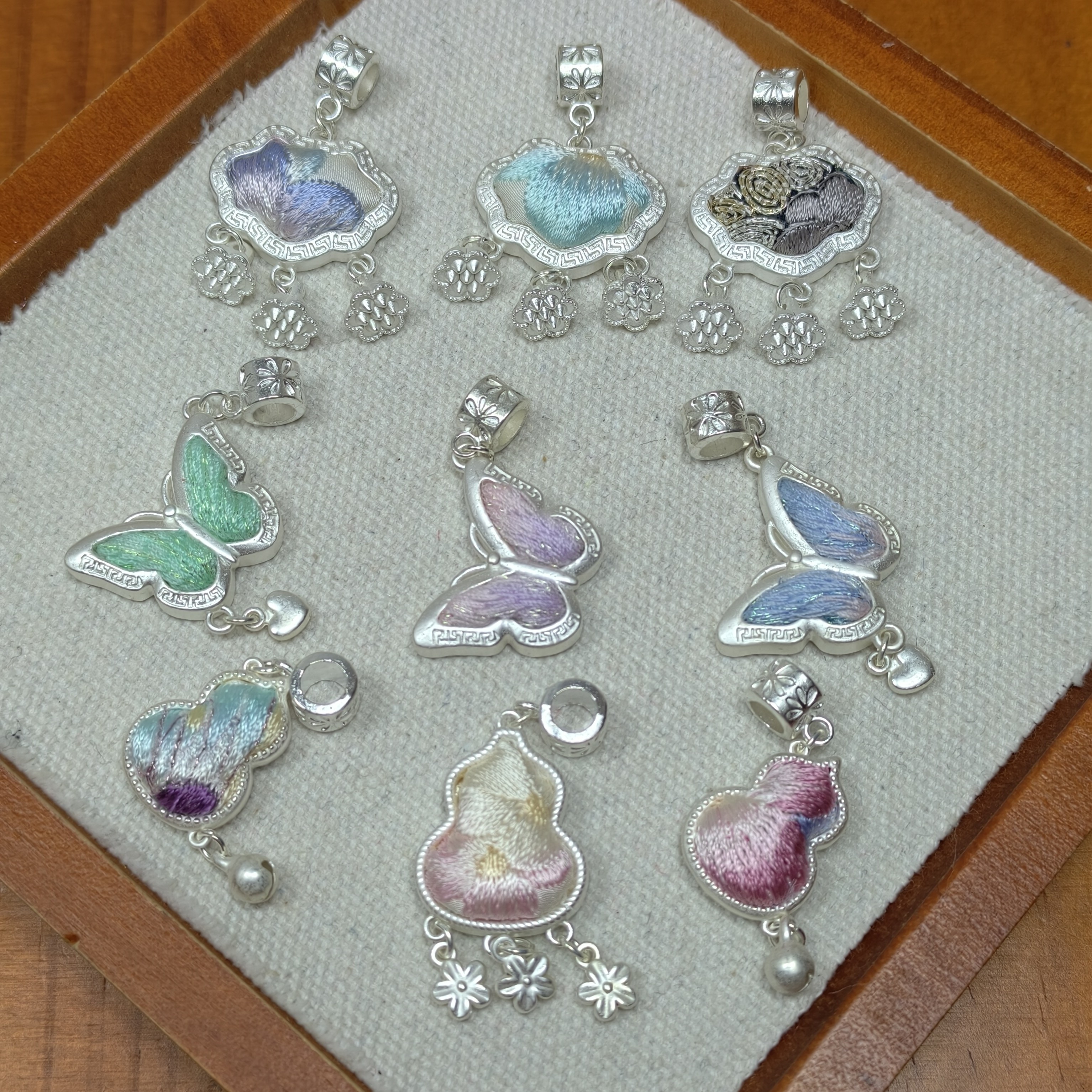 民族风活口手工艺小吊坠、戒指