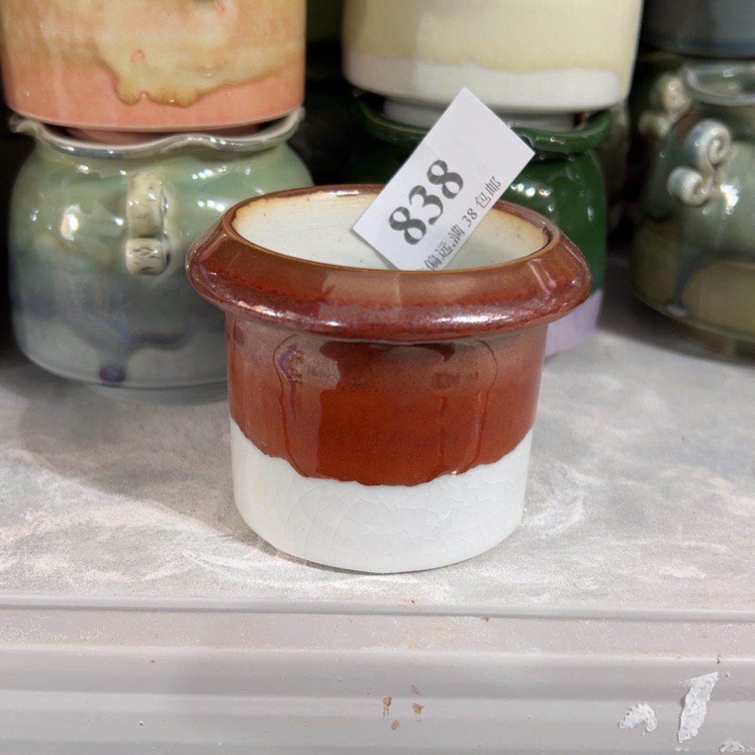 红陶景德镇手工花盆