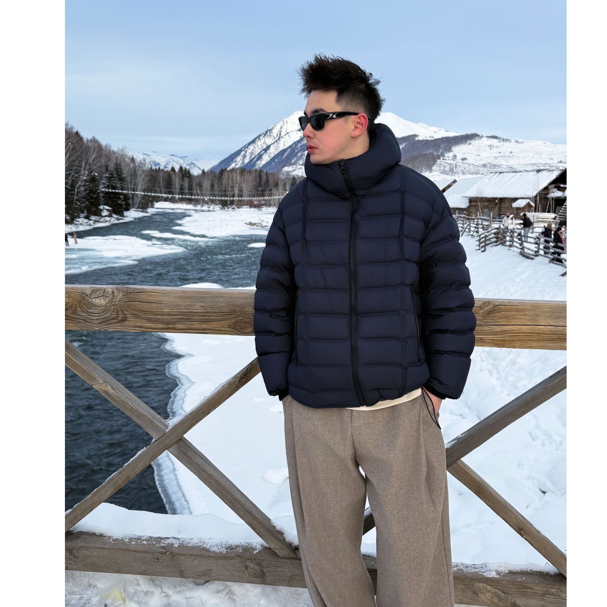 CityDay【楠哥】五星米其林羽绒服王拼皮加密平纹羽绒服 251391