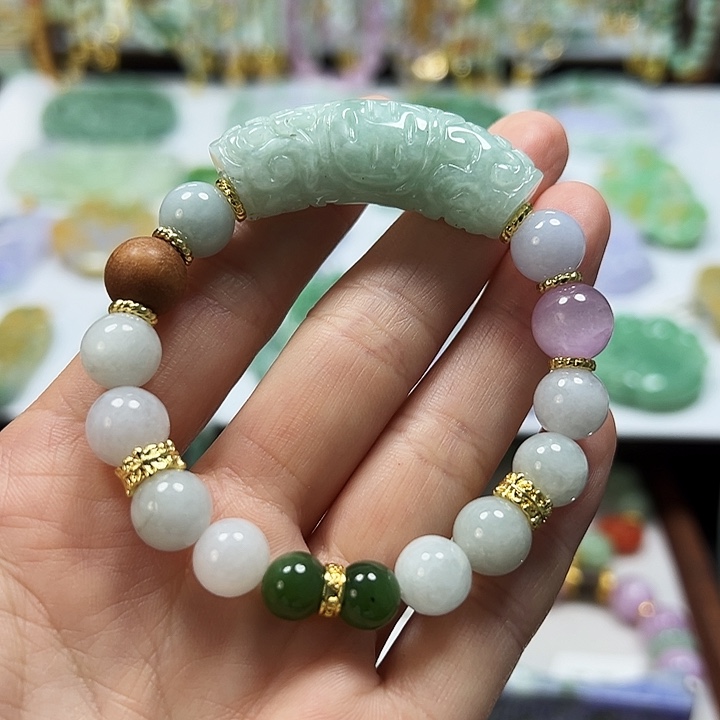 未镶嵌手链翡翠手串