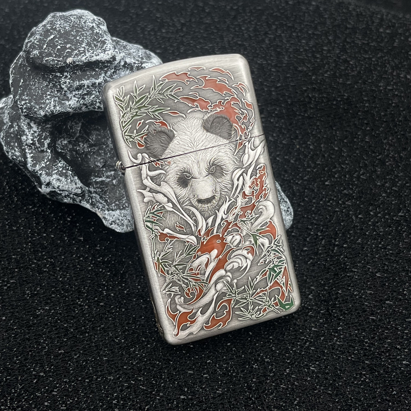 ZIPPO 打火机正品 1605套壳功夫熊猫 2133