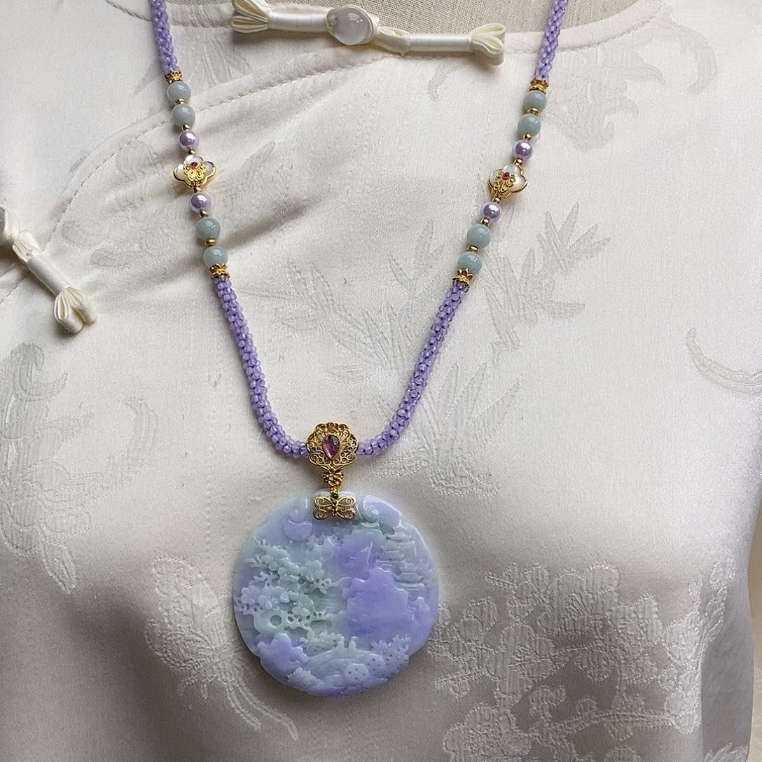 翡翠挂件未镶嵌天然