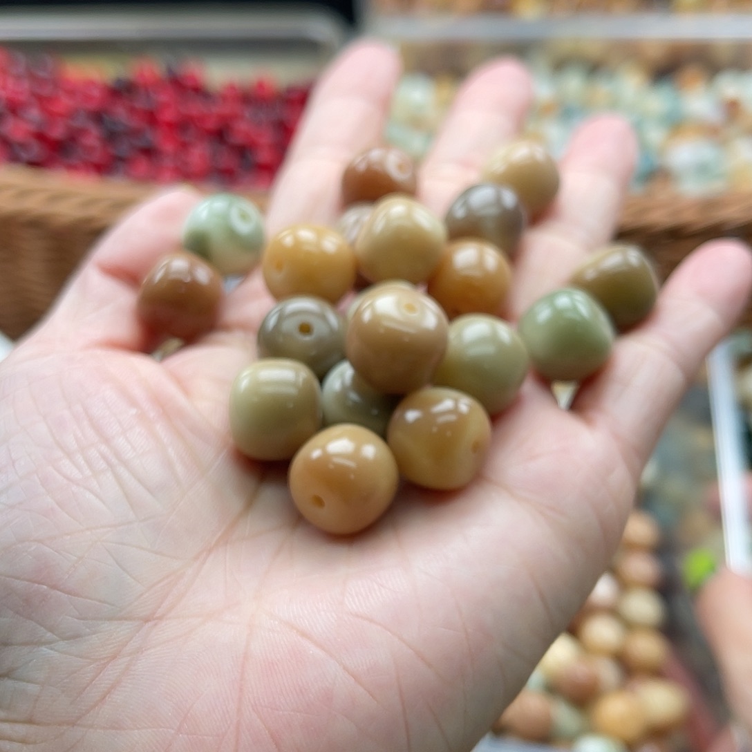 白玉菩提吊坠Wq/13mm/20颗