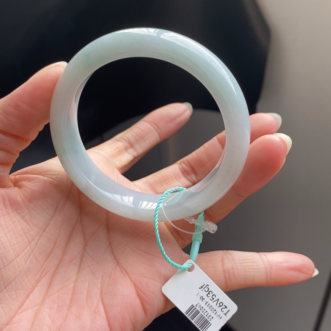 未镶嵌手镯翡翠如**水55正圈