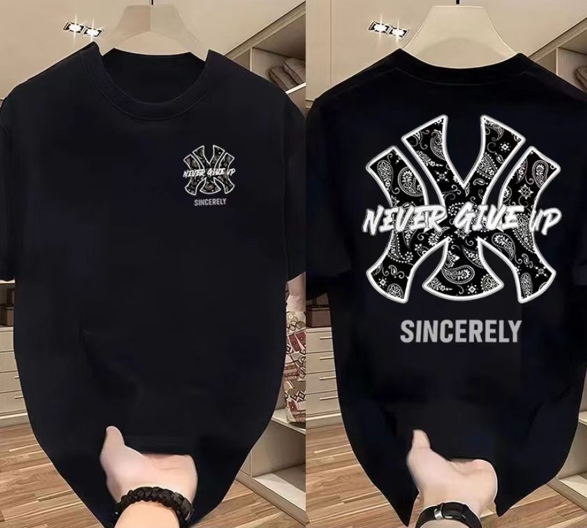 【一折粉丝福利】夏季潮牌男女同款百搭圆领T恤