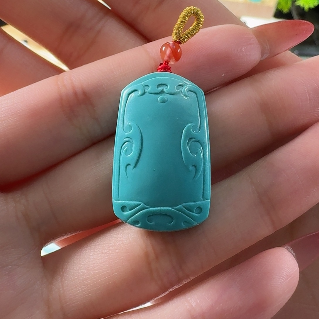 绿松石未镶嵌吊坠(不含链)