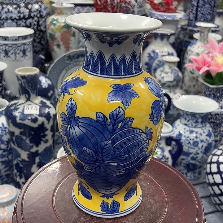 摆件青花瓷手工手绘高温釉下彩，居家摆件花瓶，福利放漏