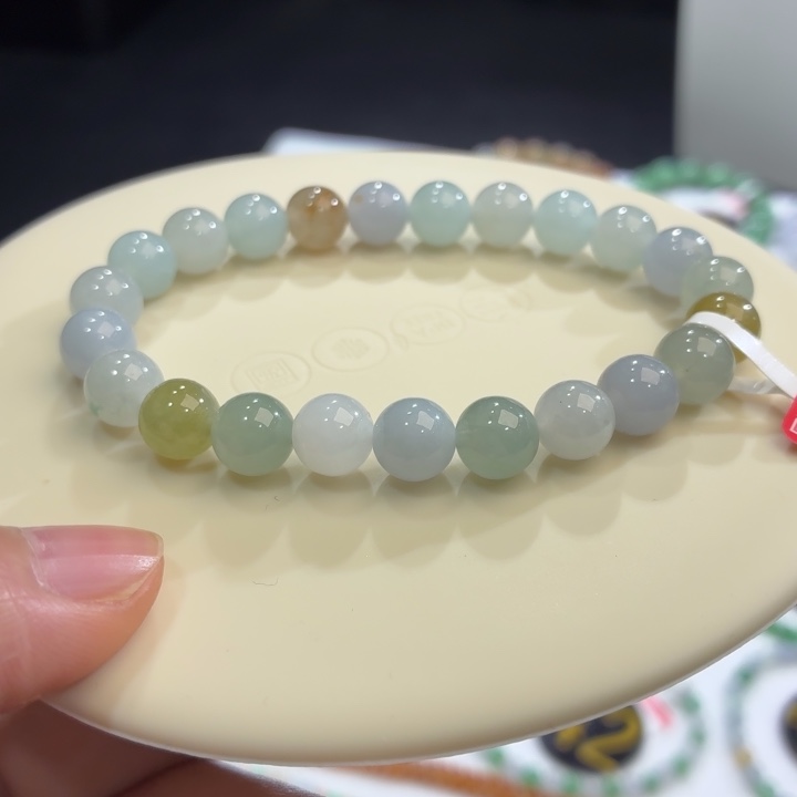 翡翠未镶嵌手链卡8.3