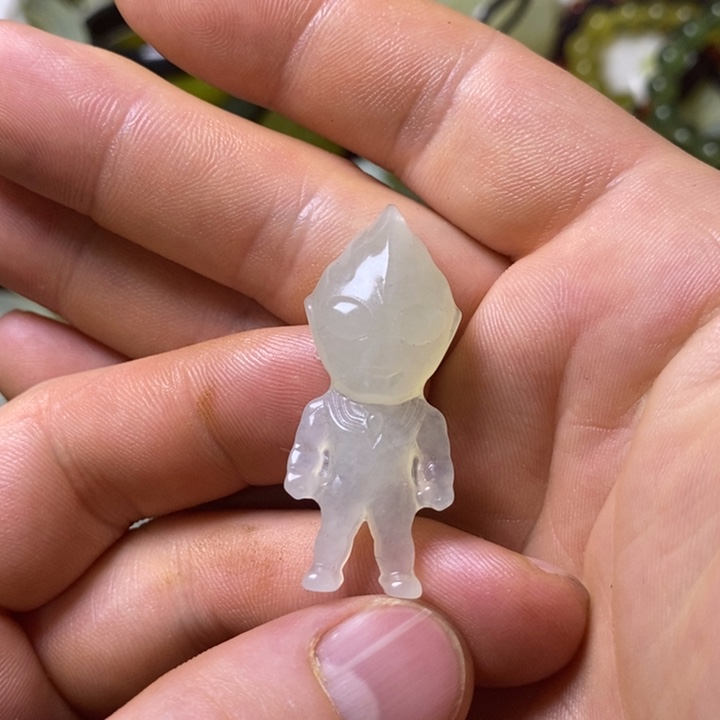 岫玉岫玉颈饰未镶嵌已*置