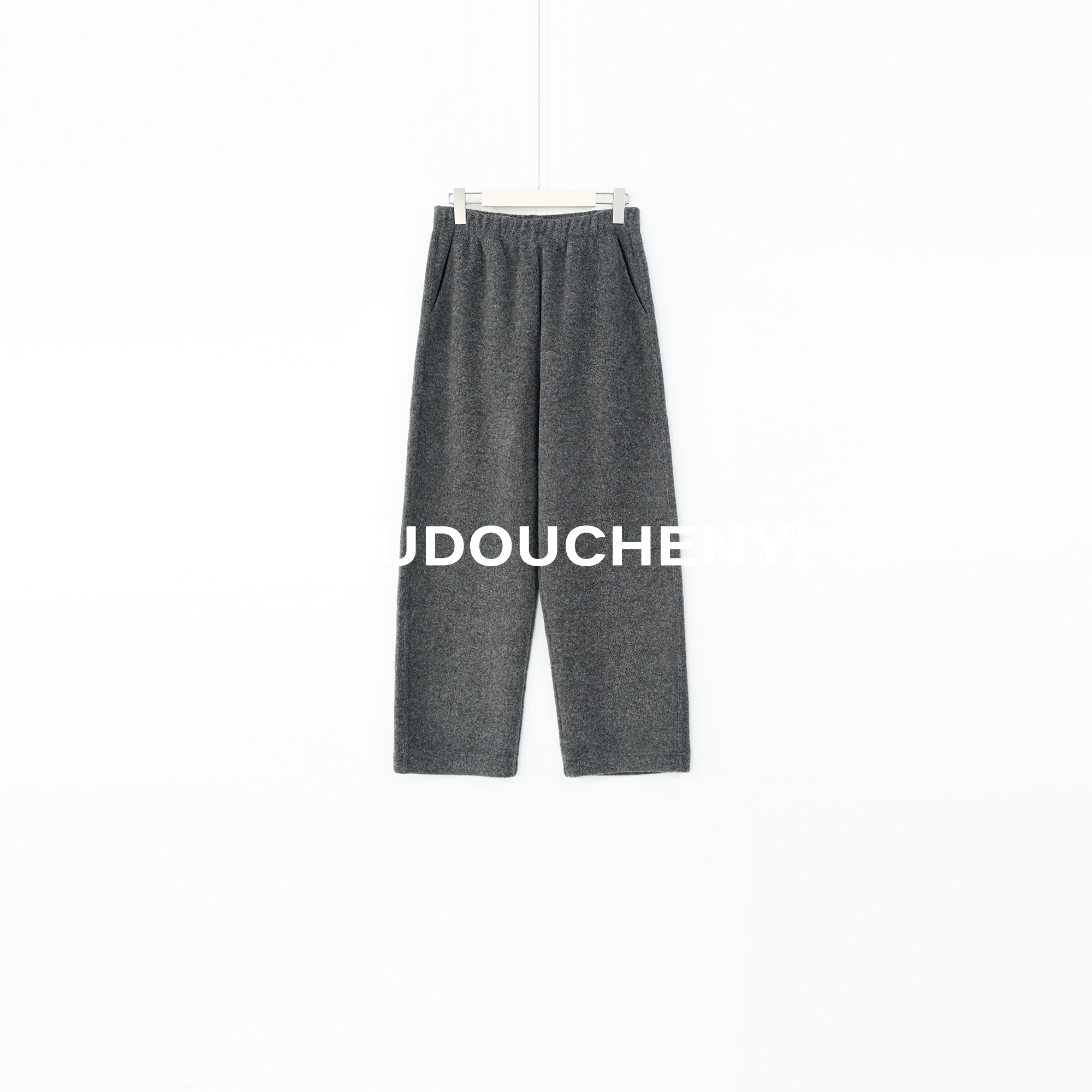 【DOUDOUCHENYI】高个子版牦牛绒混纺松紧腰休闲直筒裤-51279