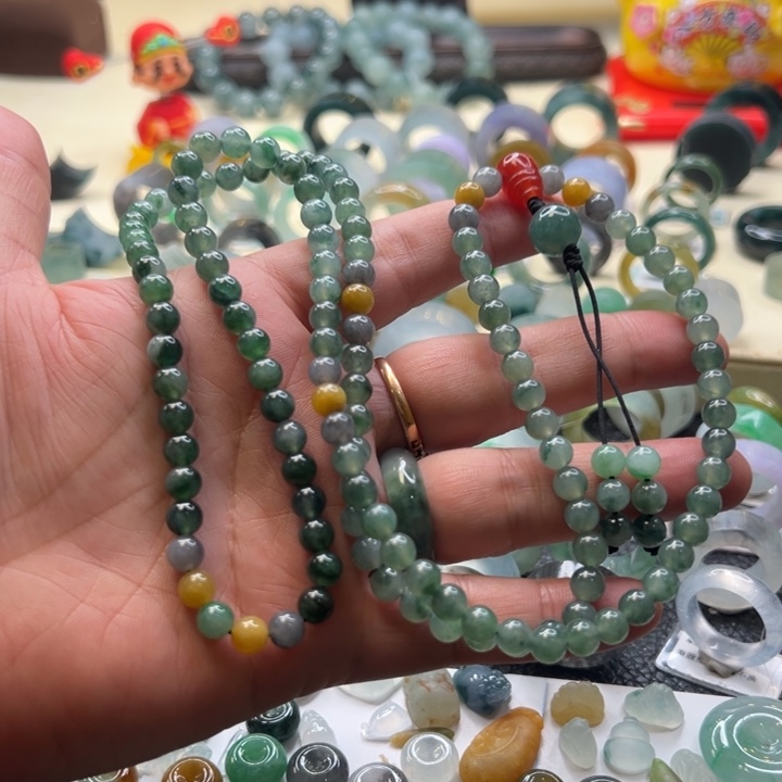 翡翠未镶嵌手链毛衣链