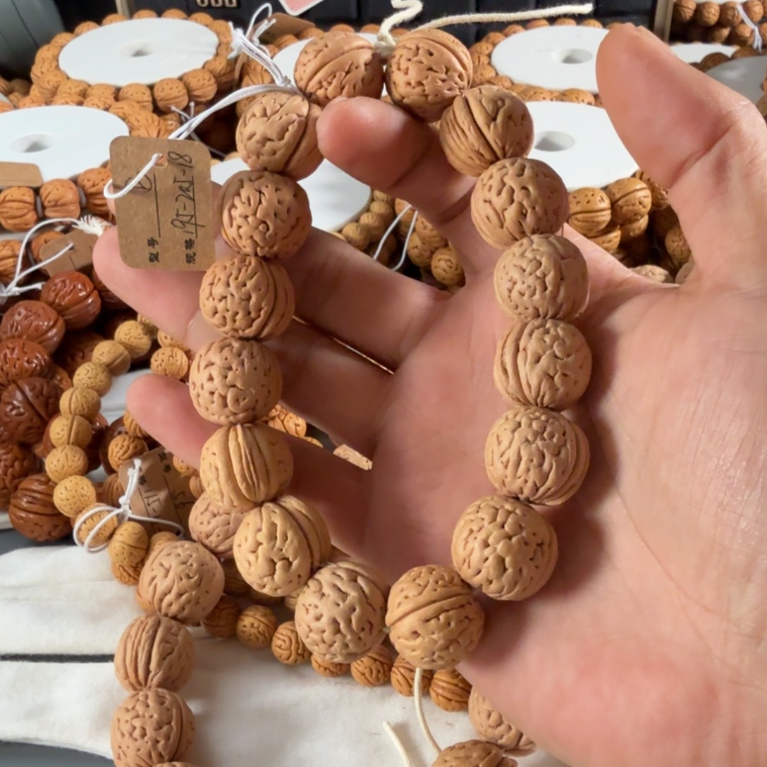 小***锡手串桃核195盘锦肌肉纹B