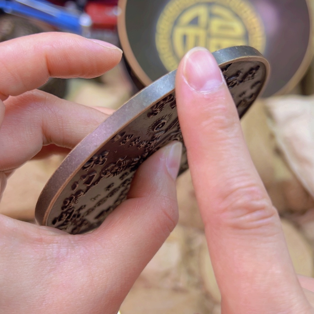 原矿风磨铜铜镜一个