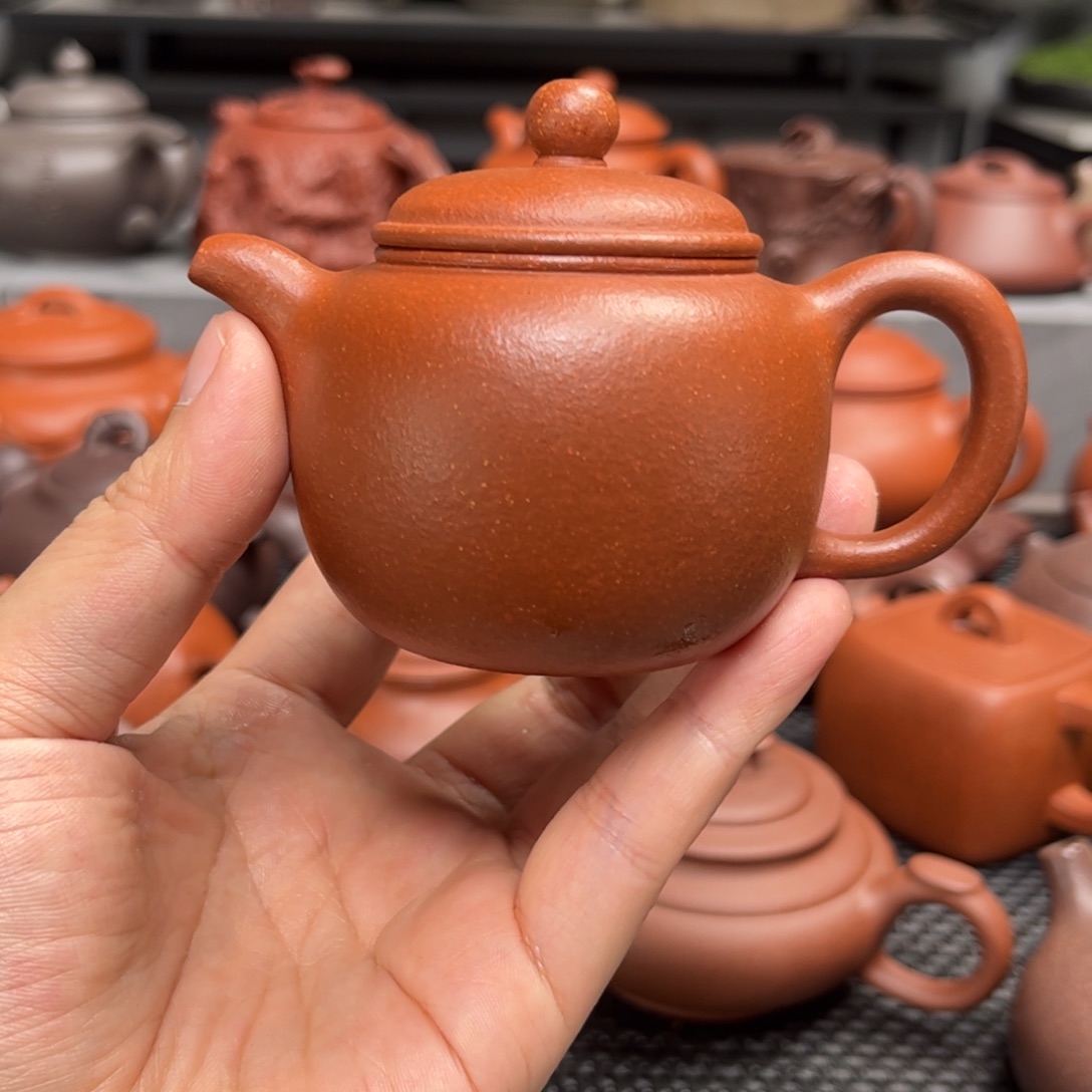 紫砂茶壶紫砂艺术茶具套装红降坡
