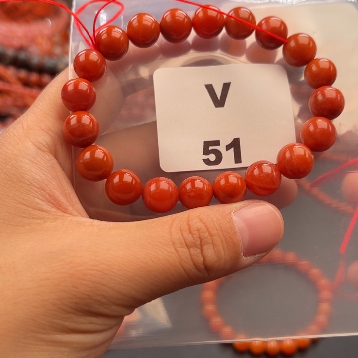 南红玛瑙未镶嵌多样性发货默认微瑕称重9mm