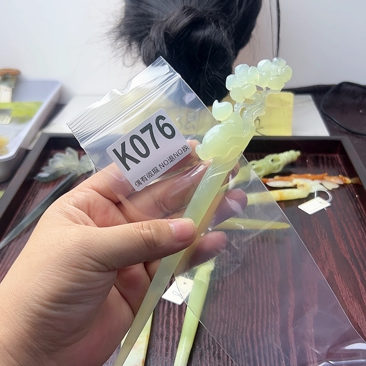 蛇纹石玉发饰合金༄****
