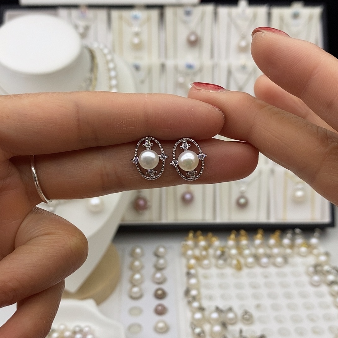 淡水珍珠合金吊坠(不含链)