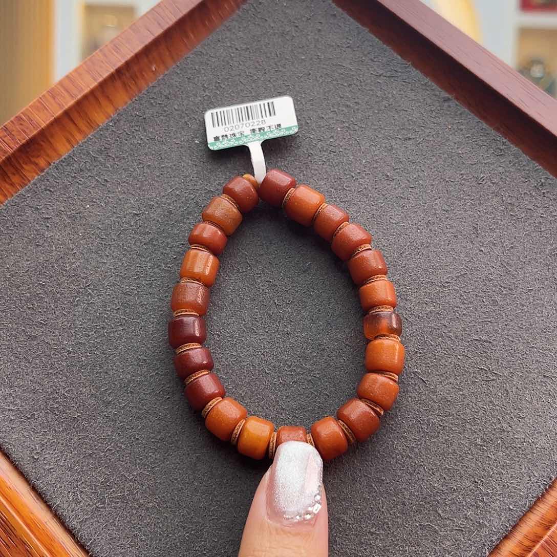 琥珀手链未镶嵌9 m橘皮