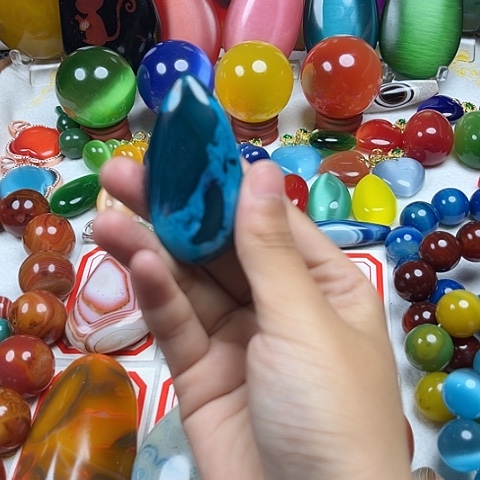 玛瑙/玉髓耳钉未镶嵌