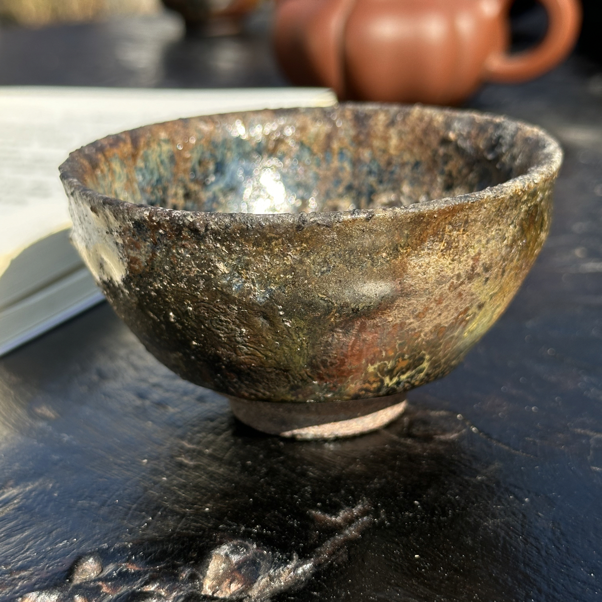 9口火烁胶质质感岁月斑驳落灰烧高温落灰渐变自然纹理