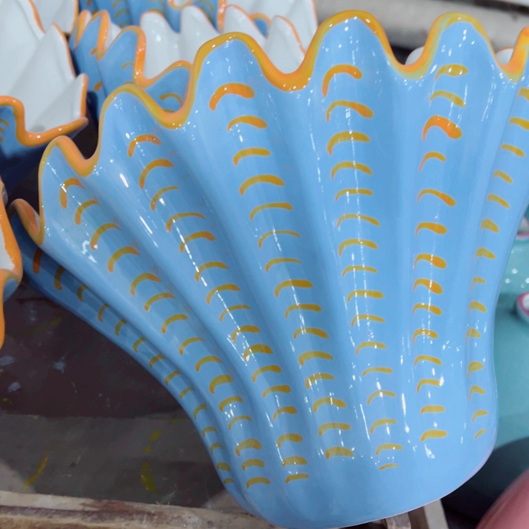 有孔，陶瓷花盆满10米包邮发货