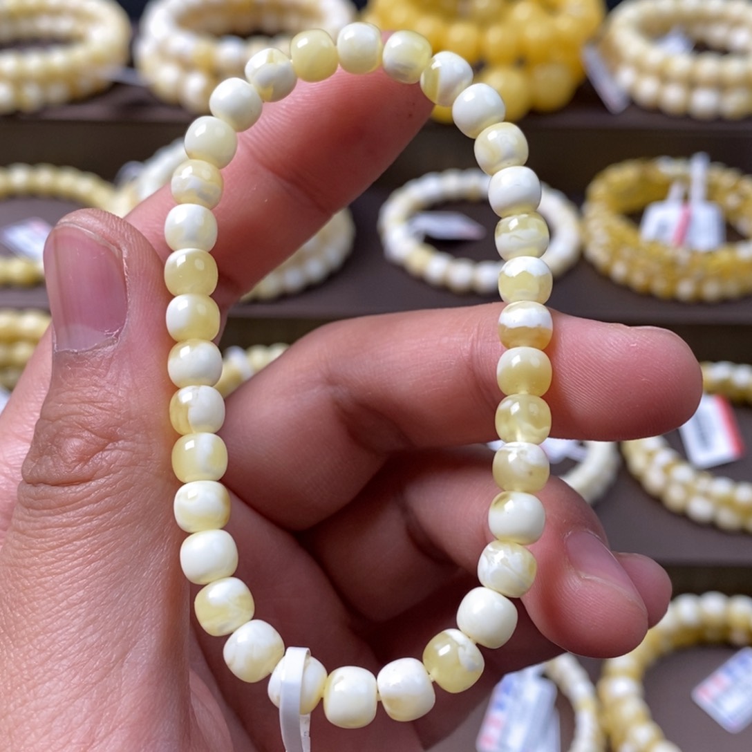 蜜蜡珠宝奇石未镶嵌6mm