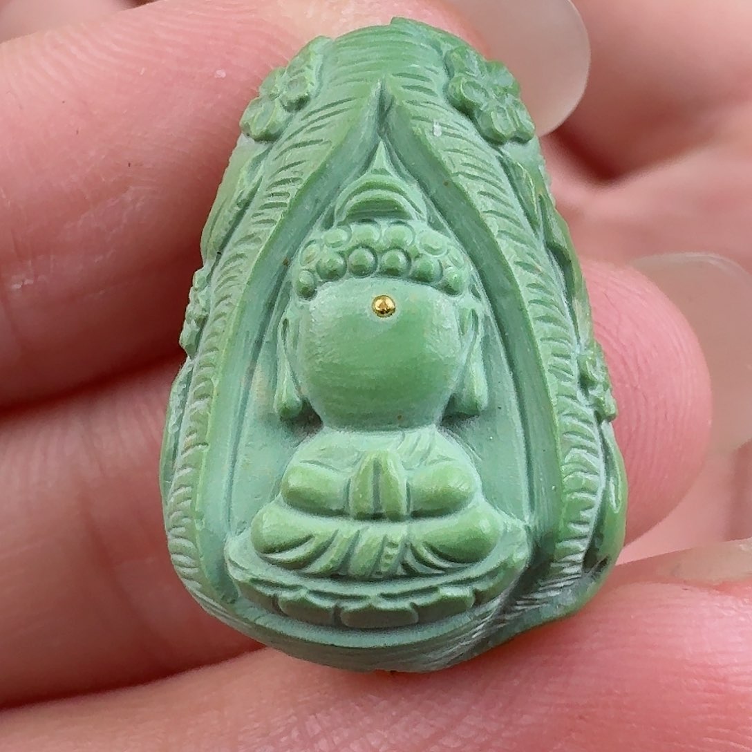 绿松石珠宝奇石18K金镶嵌