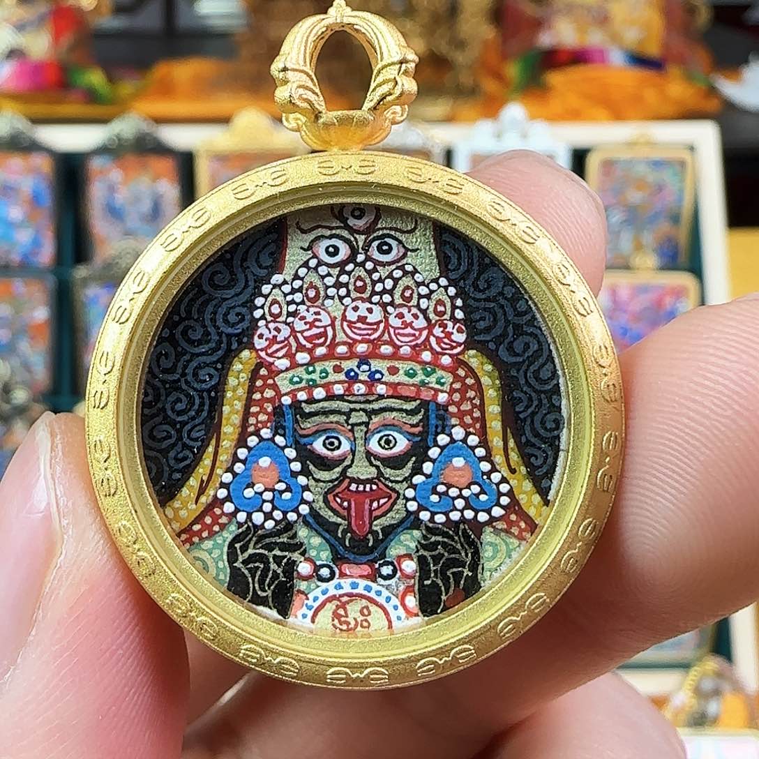 吊坠扎基拉姆 热贡手绘2.5