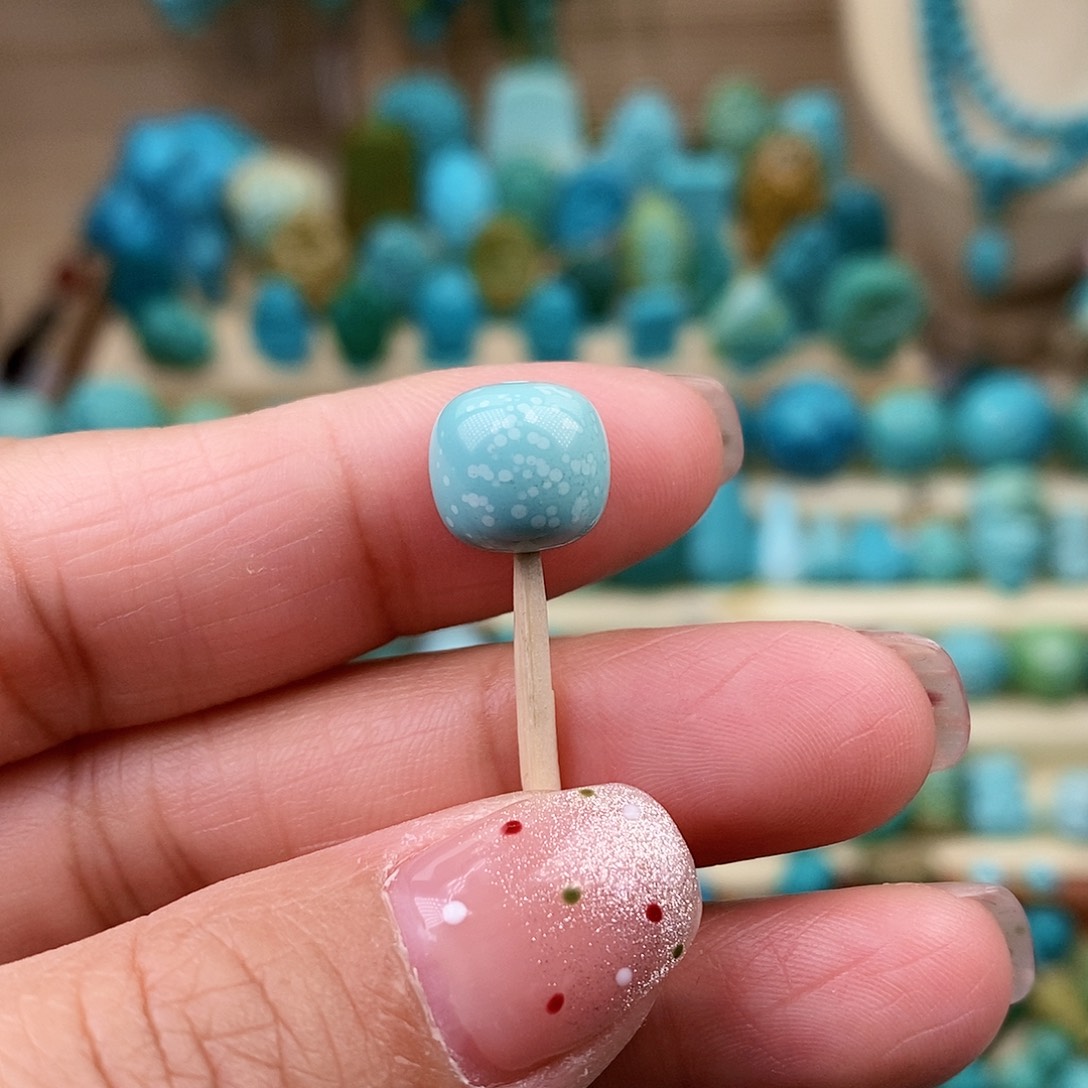 绿松石珠宝奇石未镶嵌9.8