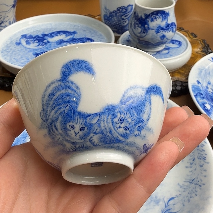千***客盉木。 猫杯。        