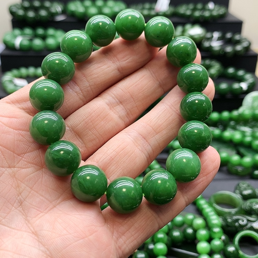 【闪购商品】和田玉（碧玉）手链未镶嵌畅*