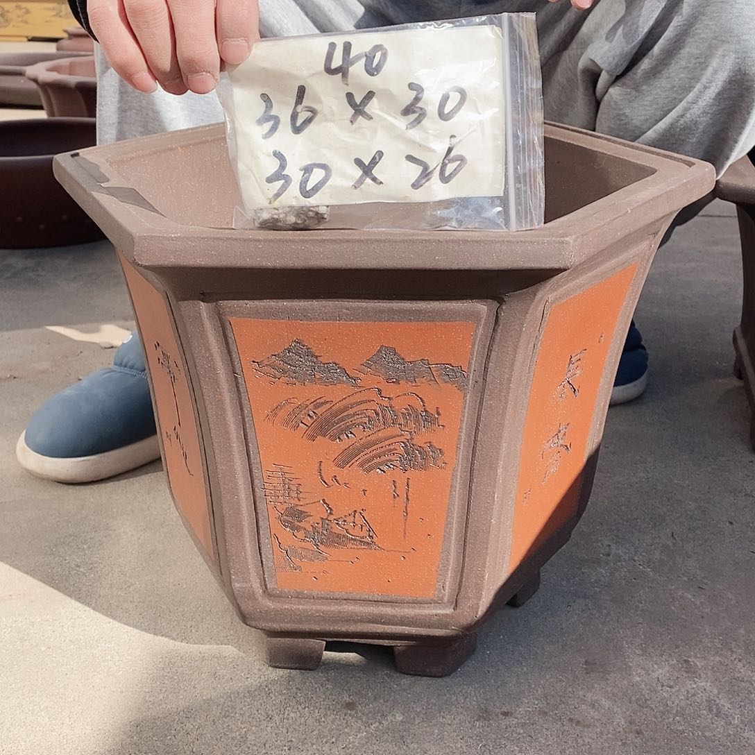 紫砂花盆紫砂花盆