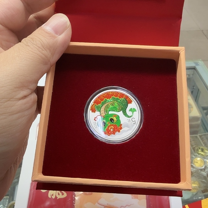 纯银2025年彩银蛇原盒原证