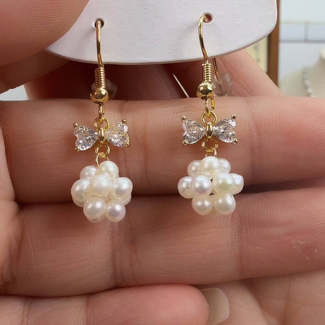 未镶嵌淡水珍珠耳饰