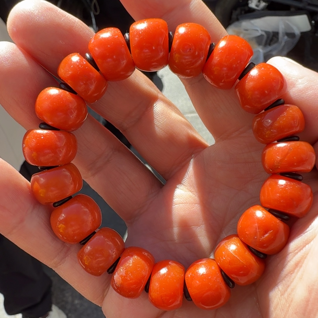 南红玛瑙未镶嵌颈饰