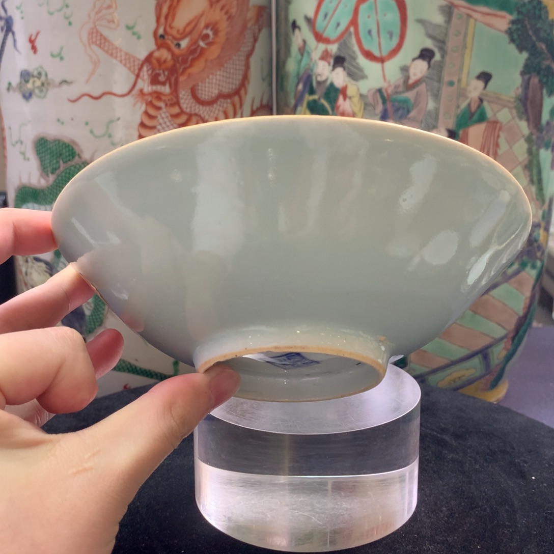 陶碗1917瓷器—豆青釉碗