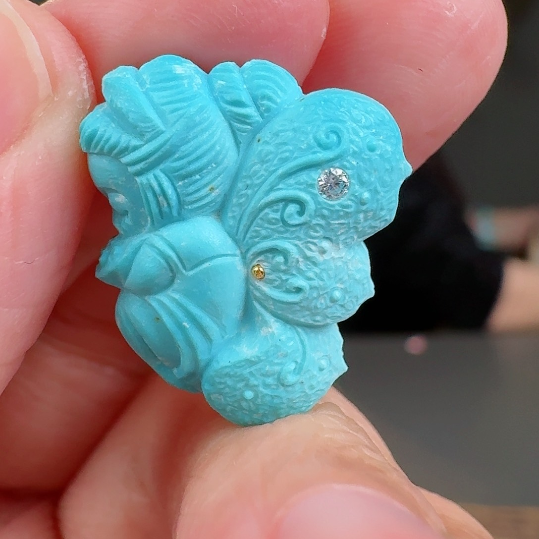 绿松石珠宝奇石未镶嵌