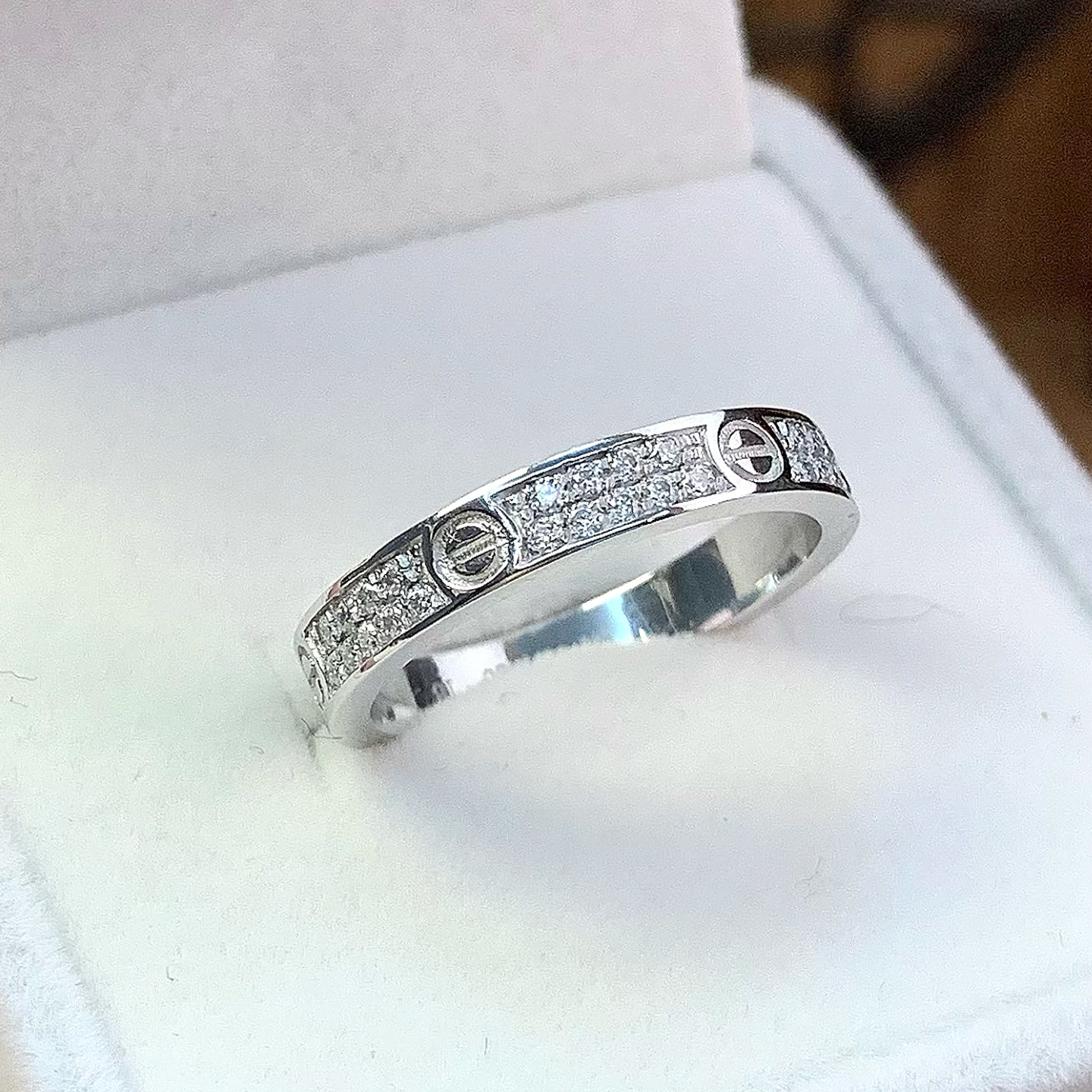 pt950铂金戒指莫桑钻满天星戒指铂金首饰饰品情侣戒指对戒女款