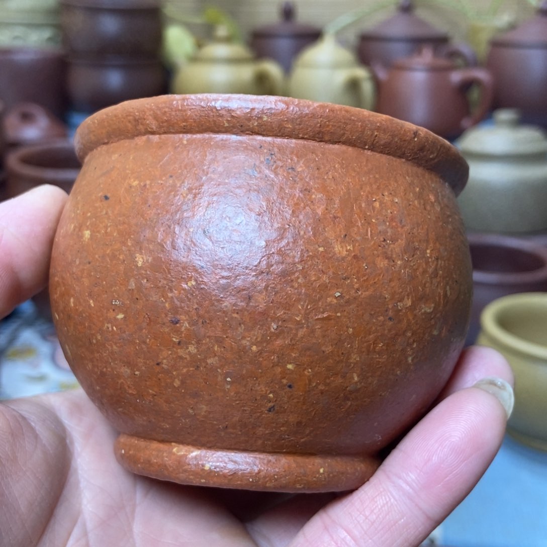 茶杯紫砂八目全砂手工泥200毫升