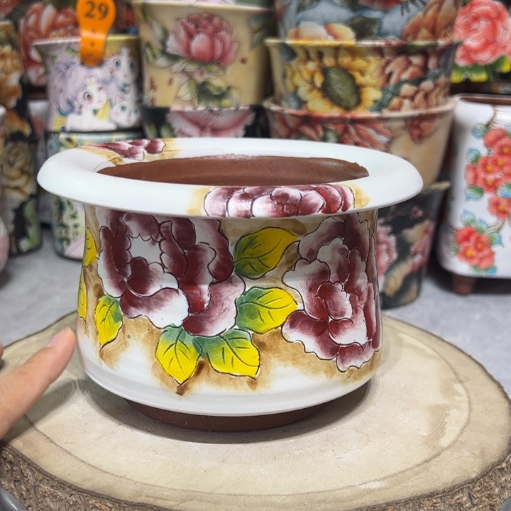 景德镇红陶精品手绘陶瓷 