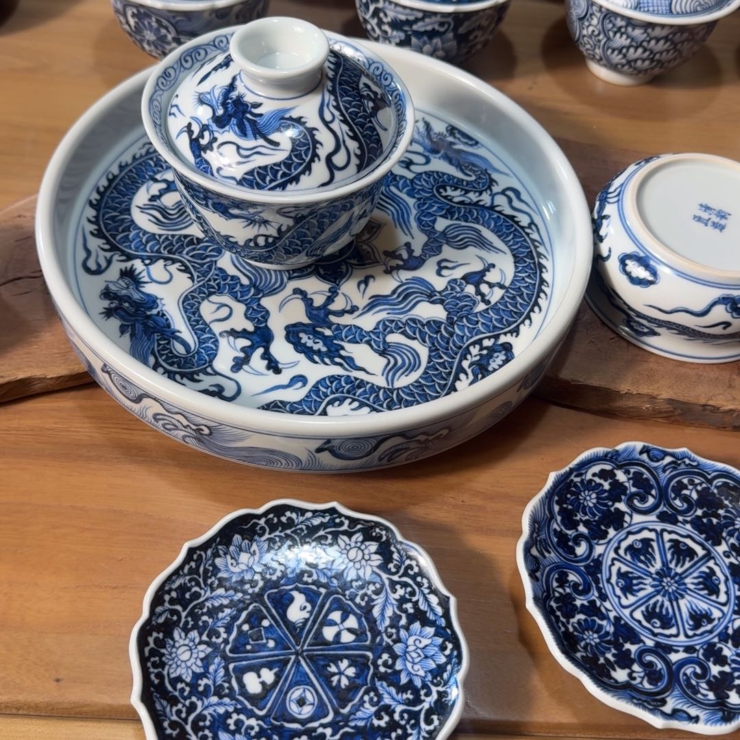 飞***集摆件陶手工手绘景德镇陶瓷