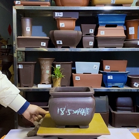 红陶宜兴紫砂花盆