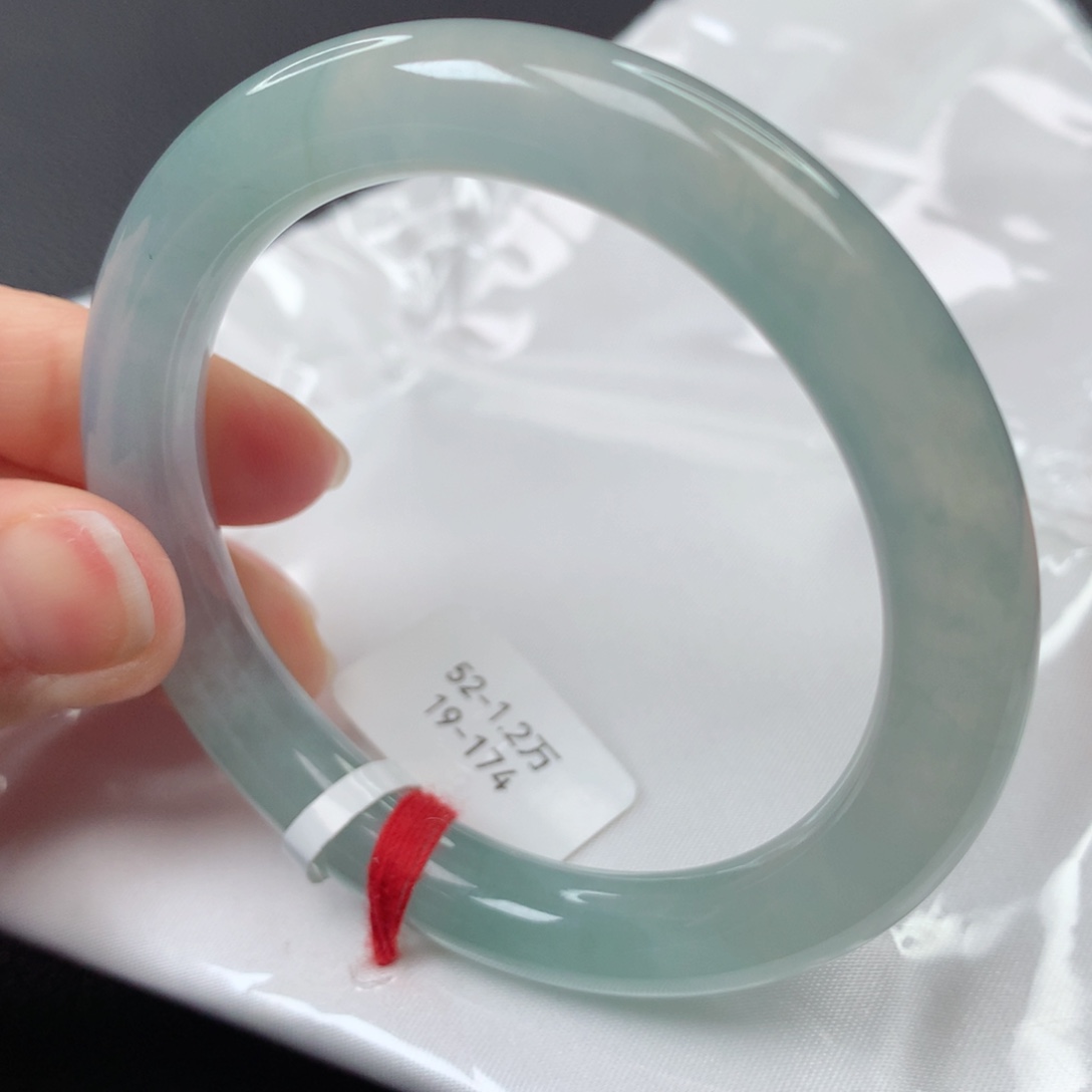 【闪购商品】翡翠手镯未镶嵌福*52圆条19174-52