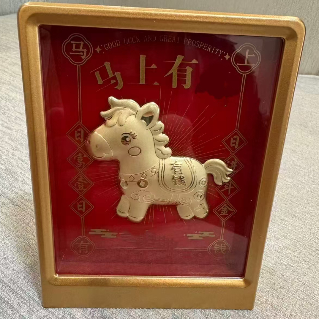 【玖易阁】“马上有米•一马当先”摆件