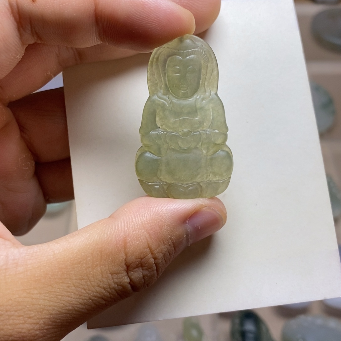 未镶嵌定制翡翠观音