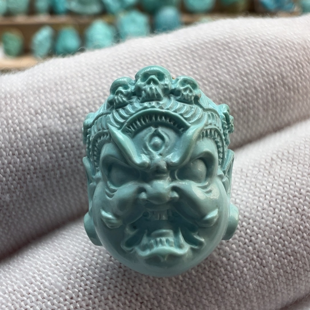 绿松石未镶嵌配饰12.5*16.1