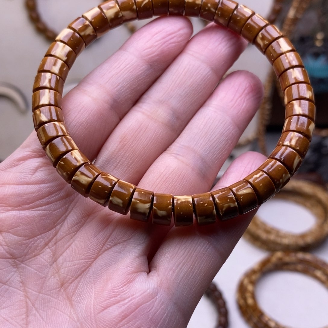 紫金鼠手串玄*机精工纯肉鼠尖花皮85药片精品